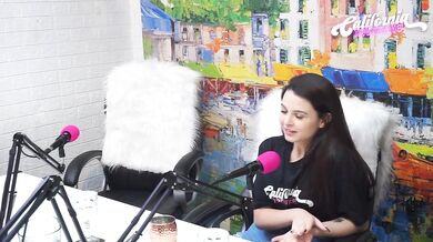 Flavia Oliver Performs Oral Sex On Natasha Steffens During The Recording Of The California Podcast