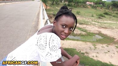 Bratty African Hottie POV Pussy Wrecked By White Boyfriend In The Park!