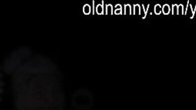 Granny with hairy pussy bathing herself and playing with a dildo