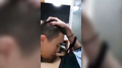 The Thai Ladyboy police fucking the criminal in the ass cause crime pays in Asia