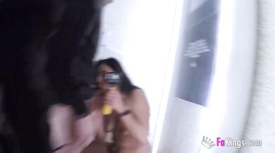 Petite amateur Latina Daniela Nerea wants to get drilled in every corner of Madrid!