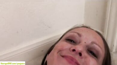 Busty MILF Alexis Smith Fingers Pierced Pussy