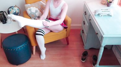 Femboy Begs Teacher for an A in Afterschool Suck and Fuck