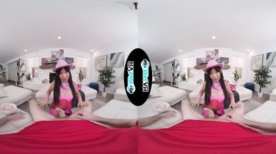WETVR HSexy Asian Girl Pounded Hard On Halloween In Virtual Reality