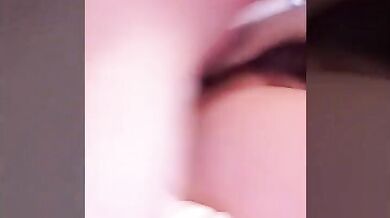 Cute asian Ladyboy is a cocksucker and fucked with a small dick and small titties