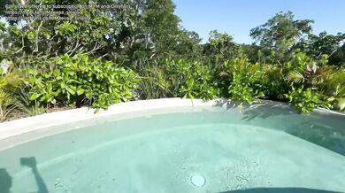 VLOG PORN - He fucks his best friend without a condom by the pool