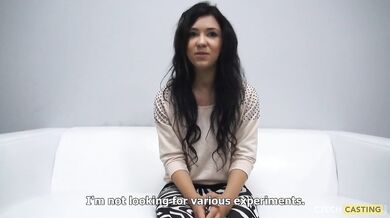 Cum Drops On Her Sexy Ass After Nice Fuck At Casting