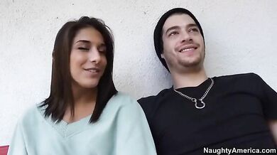 Gracie Glam Fucking In The Bed With Her Hairy Pussy