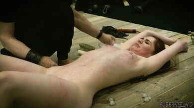 Isabella Both gets wax on her nipples then swallows a load of cum