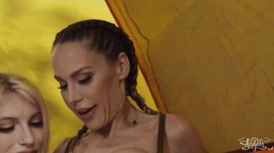 TRANSANGELS - Izzy Wilde Flips McKenzie Lee For Some Doggystyle Fucking Until They Both Reach Orgasm