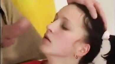 Teen blows cock and is anal fucked Part 1 of 2