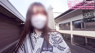 【素人】桜お花見デートと露天温泉で騎乗位中出し 素人カップル/美少女/色白美乳/中出し/フル動画(36分)/일본여대생과질내사정섹스
