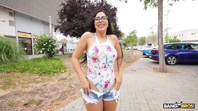 BANGBROS - Julia De Lucia Is In Desperate Need Of Some Cock In Her Ass So She Fucks In Public