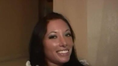 brunette chick solo at home