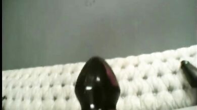 Giant anal dildo fucking