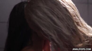 EVIL ANGEL Kitana Lure Finds Angelika Grays And Liya Silver Having Lesbian Sex In The Shower