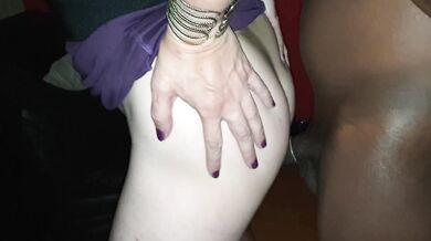 Sissy Lucy Deepthroats 10 inch BBC before getting fucked.