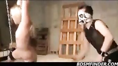 Chained Whipped And Toyed Blonde