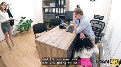 LOAN4K. Naughty Boss Antonia Sainz fucked her clerk in the office as a lesson (Between Them)