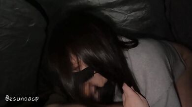 Japanese couple has sex in a tent without being found out