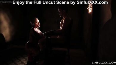 Ebony Girl Alex Spitter And Vicky Menage In Hot Interracial Fuck With Blowjob And Doggystyle