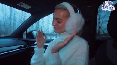 Slutty Schoolgirl Sucks Stranger in Car