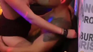 Glam party babes get wet