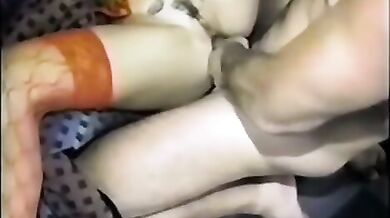 ANAL MILF IN RED STOCKINGS