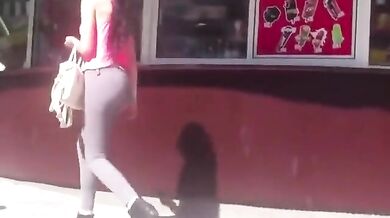 Two teen asses in very tight clothes