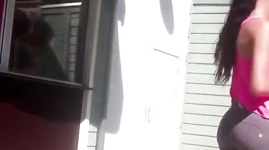 Two teen asses in very tight clothes