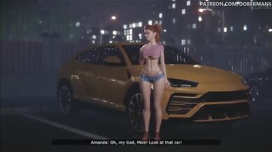 Amanda Episode 18: Cheating Wife Gets Fucked by BBC in Parking Lot - Hot 3D Animation