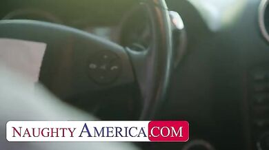 Audrey Bitoni Lets Her Husband's Employee Test Drive Her Pussy!! - Juliana Grandi