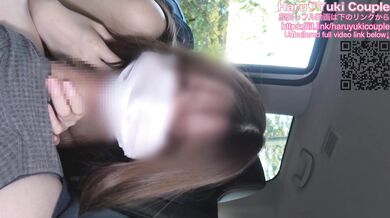 【素人】露出調教ノーブラショッピング後は車ドア全開で中出しSEX 素人カップル/美少女/色白美乳/中出し/フル動画(26分)/일본여대생과질내사정섹스