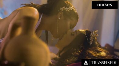 TRANSFIXED - Horny Cheateur Masseur Assfucks Wife's Oiled Up Trans Bestie Janie Blade - Alice Miller