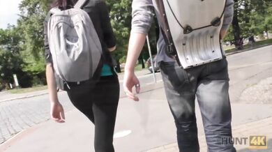 Tourist For Money Let Tricky Man Stretch GF All Over Couch