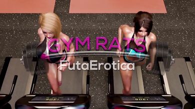 Big Tits Futanari Babes Having Sex In A Gym