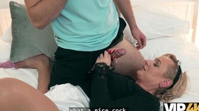 VIP4K. Annoying Czech cleaning lady just craved a good fuck