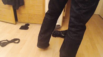 Mature tranny showing his Boobs wanking her cock ,Getting changed v quirky