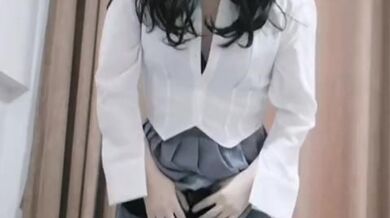 Kasnicole 317 黑丝包裹排精雌堕