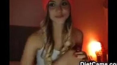 Beautiful Blonde Showing Off Her Body