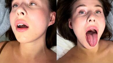 Сum and rolling my eyes from orgasm while my stepbrother is playing computer behind the wall