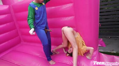 Shrooms Q Aka Princess Daisy In Her Bouncy Castle