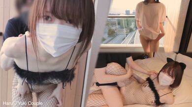 20 years old college girl gets excited by the first exposure SEX