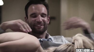 Two horny blonde lesbians fucks in threesome with guy (Carmen Caliente, Alex Legend)