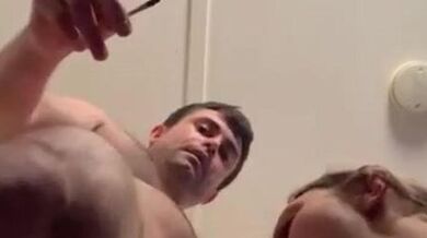 Married MILF gives amazing blowjob to young guy with big dick (Guy_with_Big )