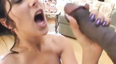 She literally stood up on the dick