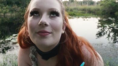 Submissive humiliation slut crawls out of lagoon to eat ass and drink piss (Siren)