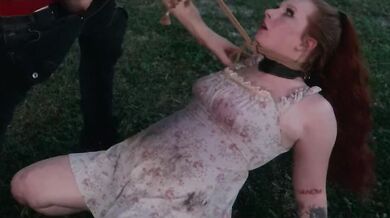 Submissive humiliation slut crawls out of lagoon to eat ass and drink piss (Siren)