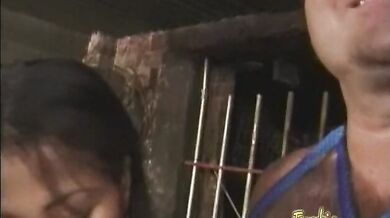 Lovely Asian bitch enjoys pleasuring bound and blindfolded white stud