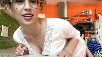 Horny Vlogger Stepmom Fucks College Guy